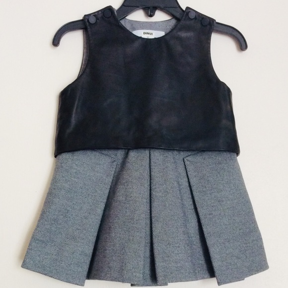 DINUI* (2T) GILS SHIFT DRESS, 100% LAMB COMBO, NNT